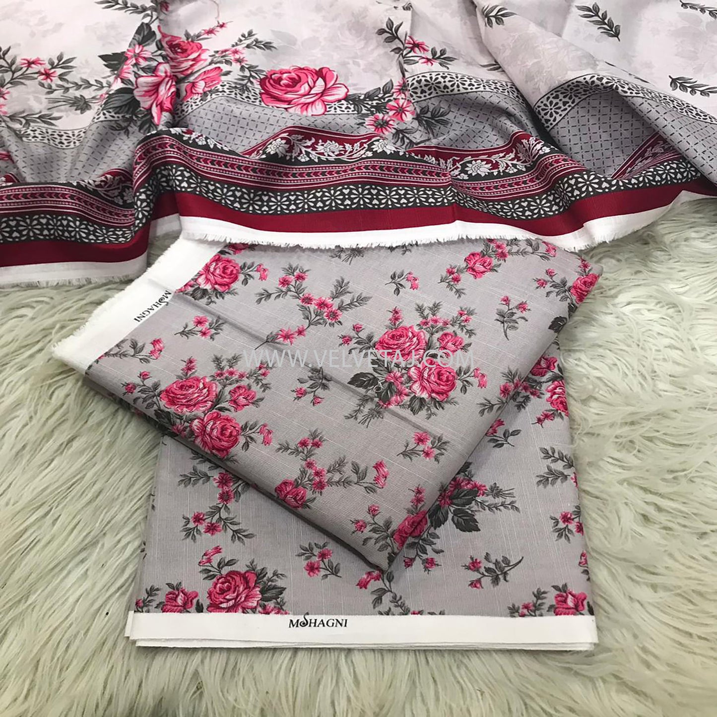 THREE PIECES PRINTED FULL SUIT