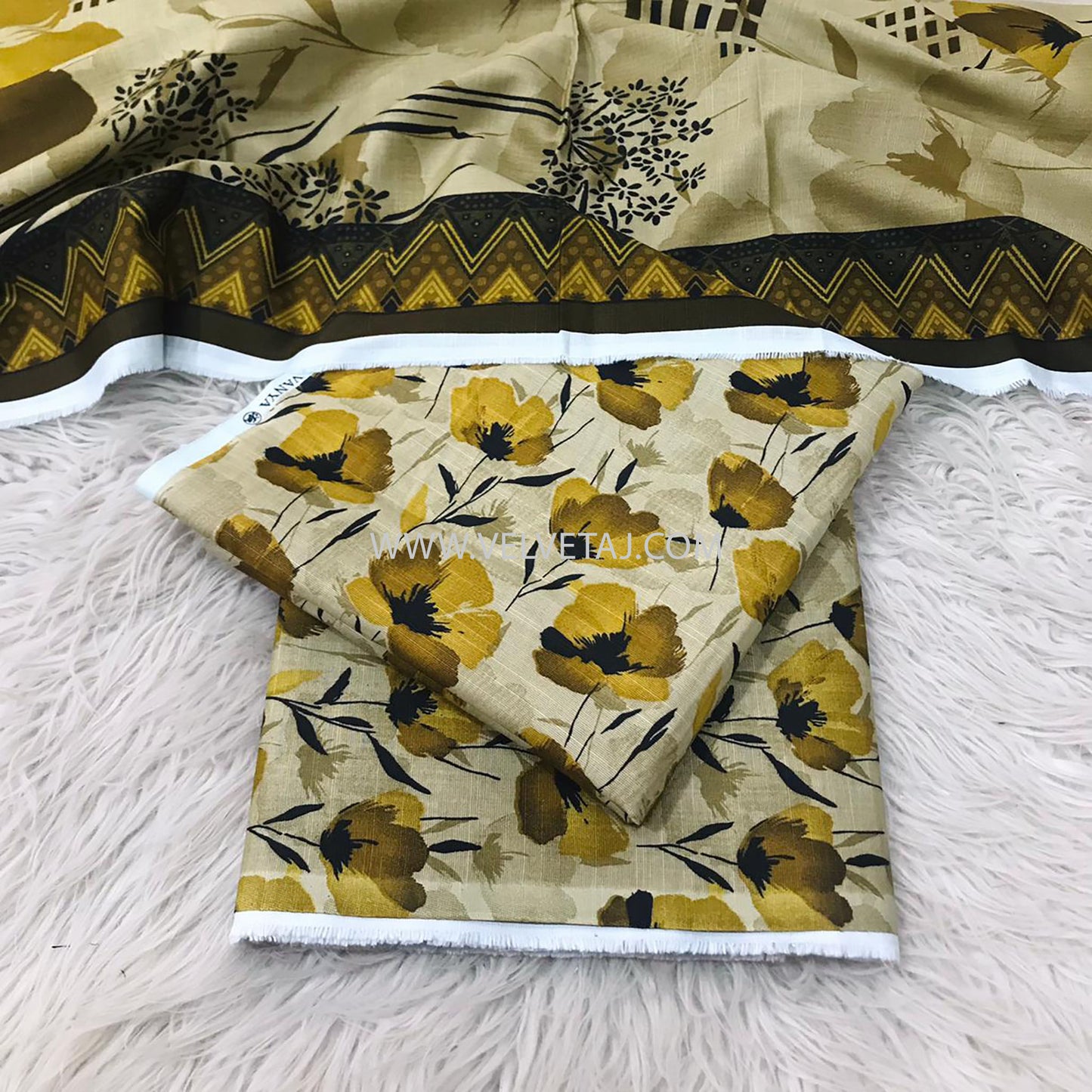 THREE PIECES PRINTED FULL SUIT