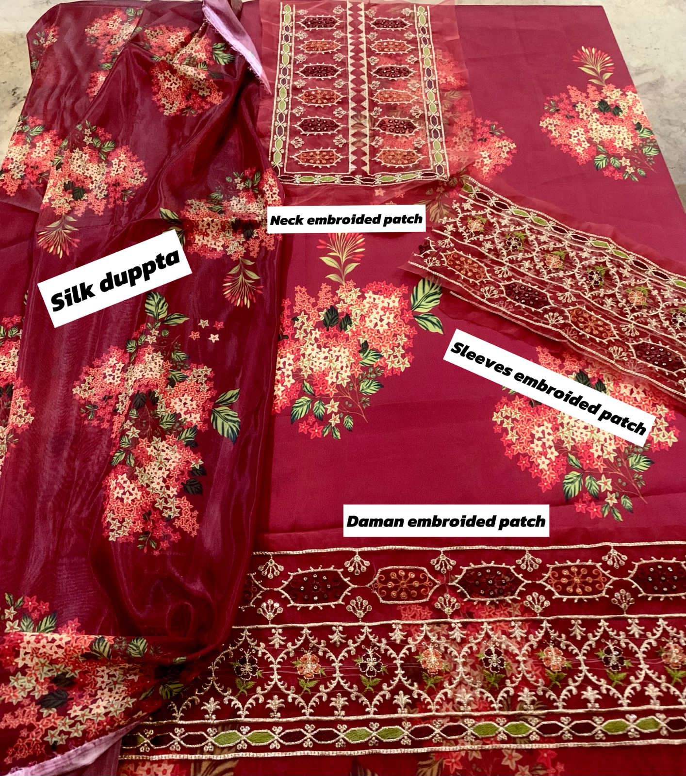 SHAMOZ Silk Digital Printed