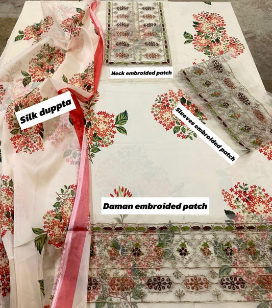 SHAMOZ Silk Digital Printed