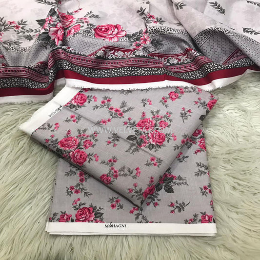 THREE PIECES PRINTED FULL SUIT