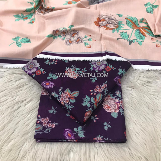THREE PIECES PRINTED FULL SUIT