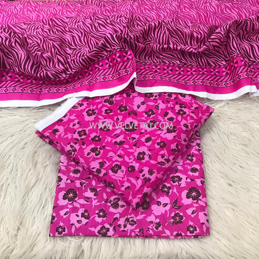 THREE PIECES PRINTED FULL SUIT
