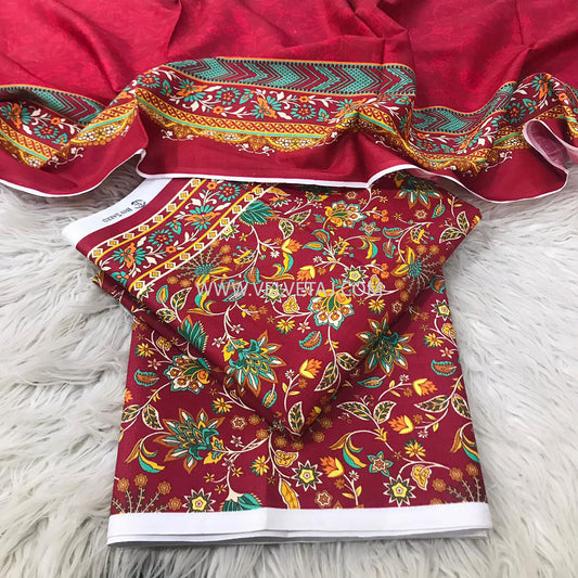 THREE PIECES PRINTED FULL SUIT