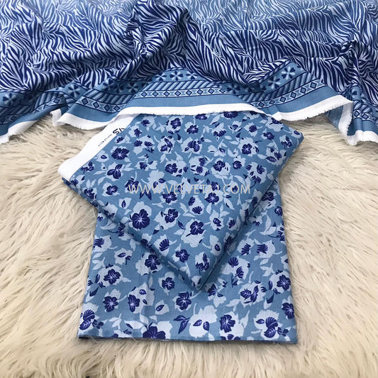 THREE PIECES PRINTED FULL SUIT